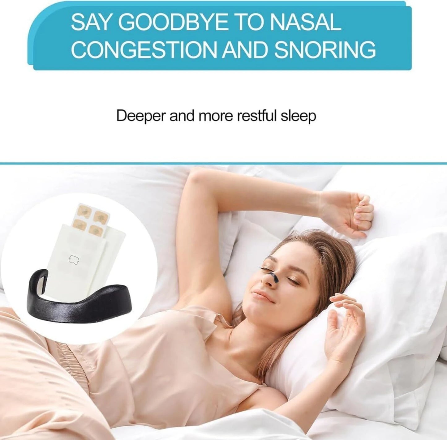 Velora BreatheEasy Magnetic Nasal Strips (15 pcs)