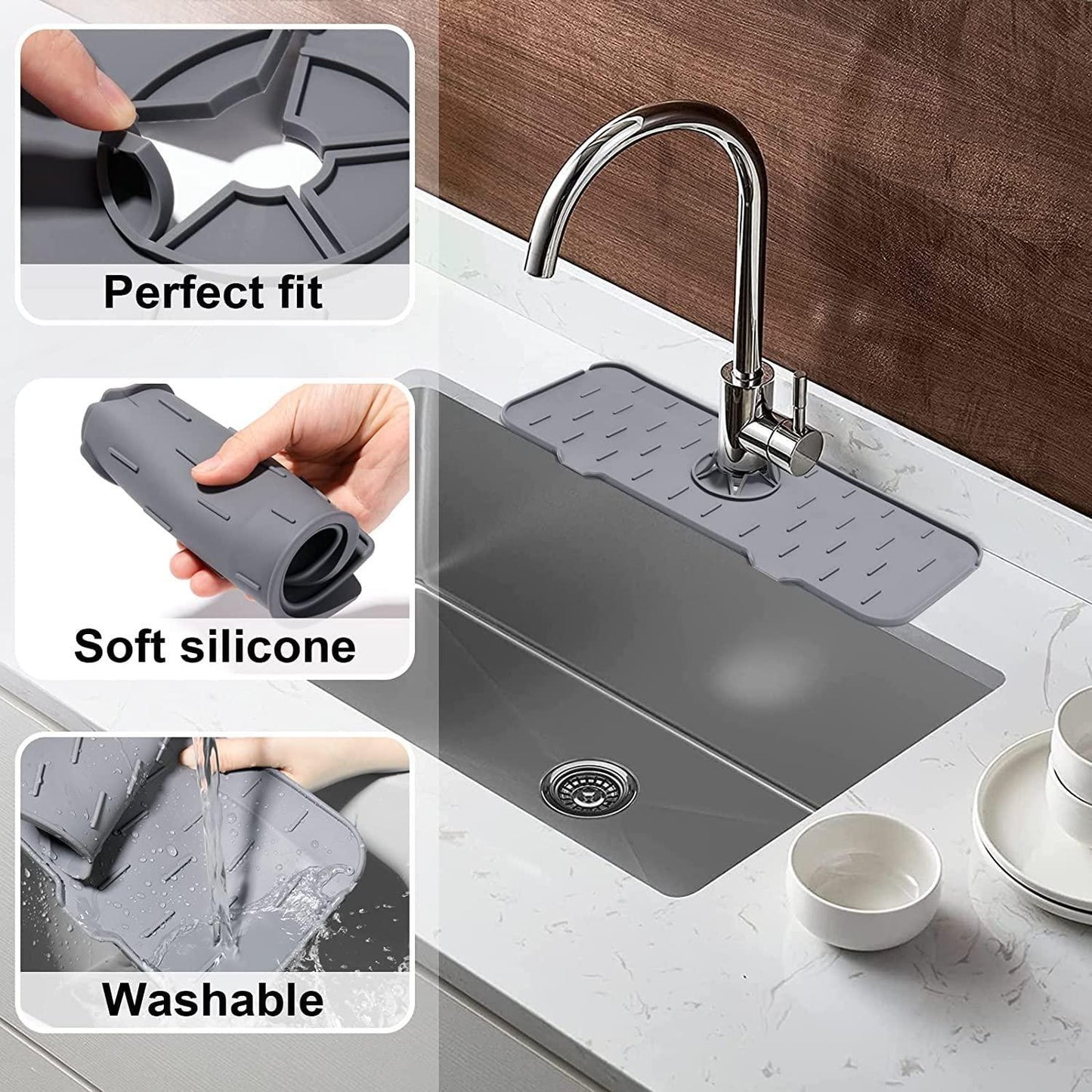 SplashShield Pro Silicone Sink Mat