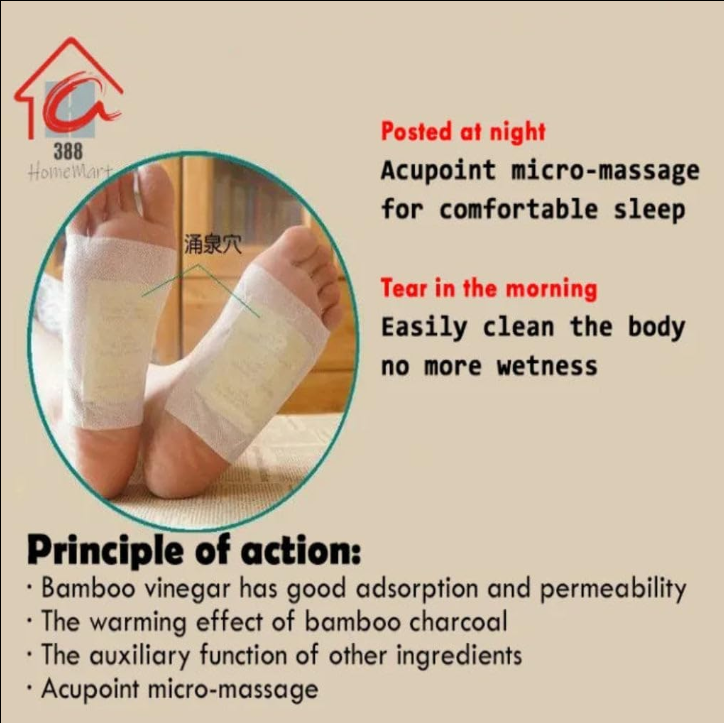 Kinoki 100% Herbal & Gentle Ingredient Detox Foot Pads
